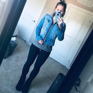 H&M Short Jean Jacket w/ stretch Size 6